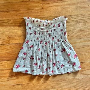 ‼️SOLD‼️ No Boundaries Floral Rouched Tube Top